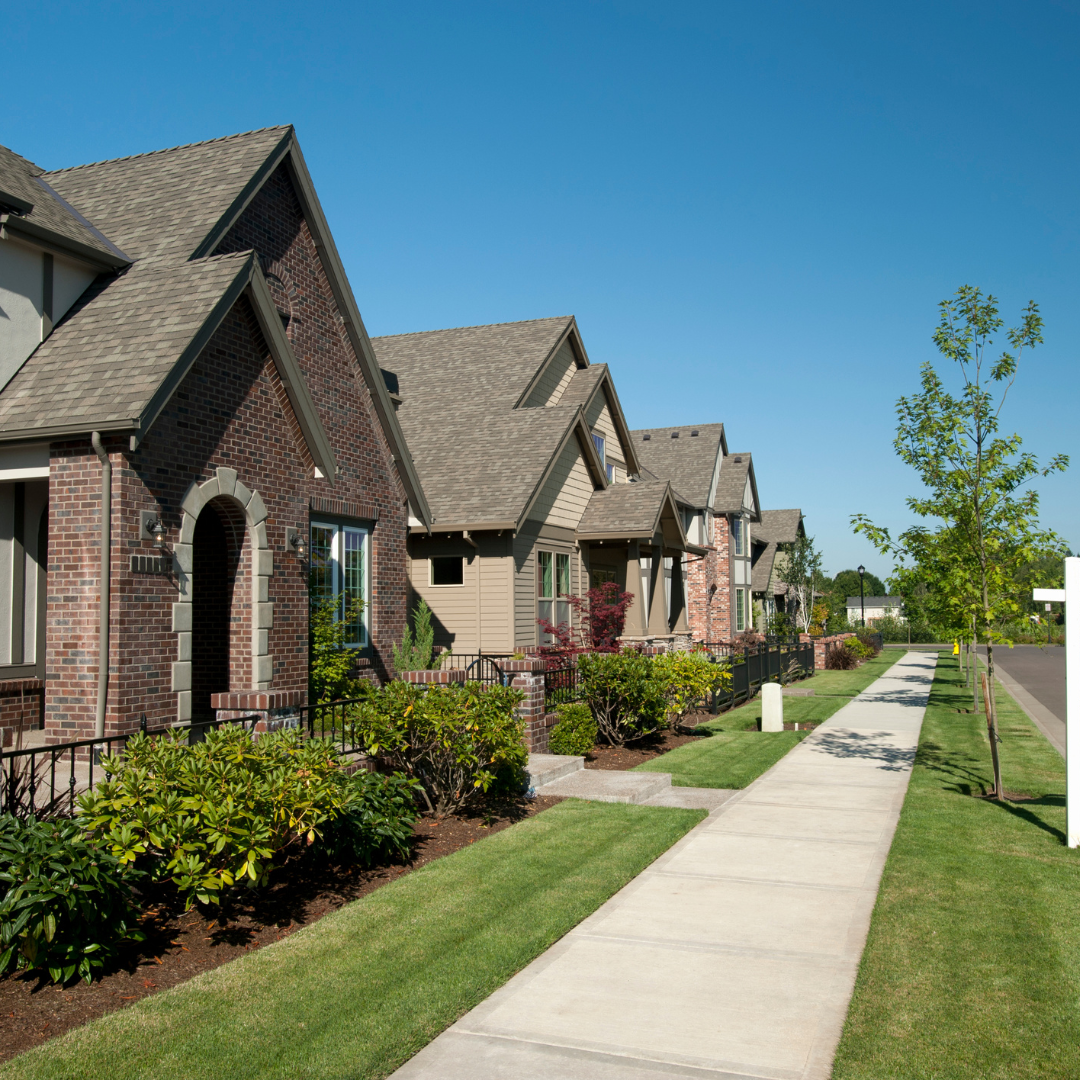 houses on a street